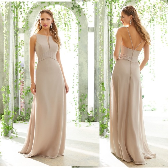 Plus Size 16 Latte Morilee 21612 Timeless Fitted Dress - Picture 2 of 10